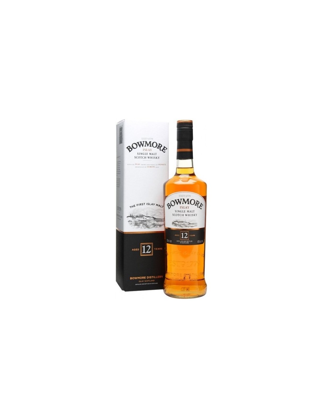 Whisky Bowmore, 12 ani, 40% alc., 0.7L, Scotia