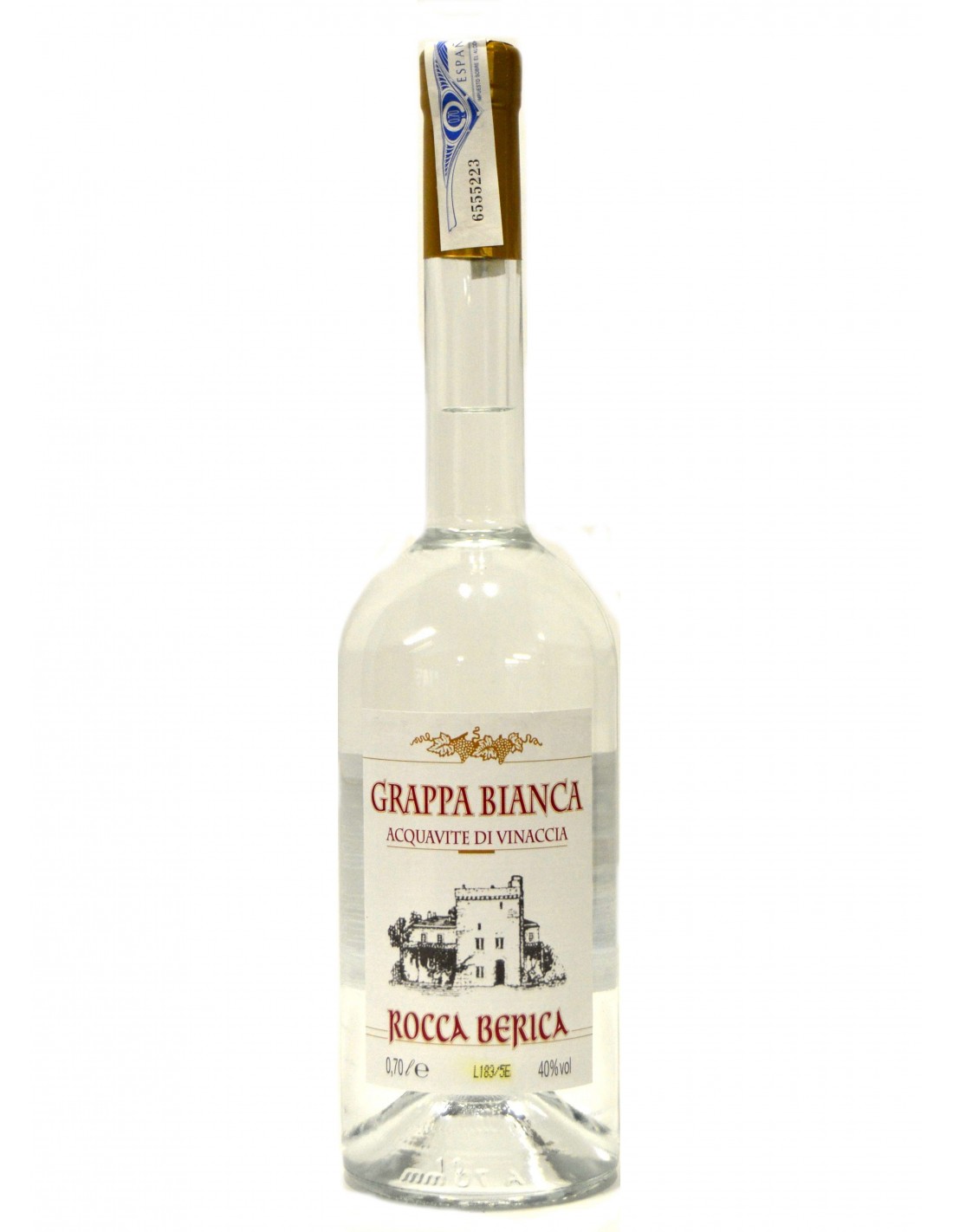 Bautura traditionala Grappa Bianca Rocca Berica 40% alc., 0.7L, Italia alcooldiscount.ro
