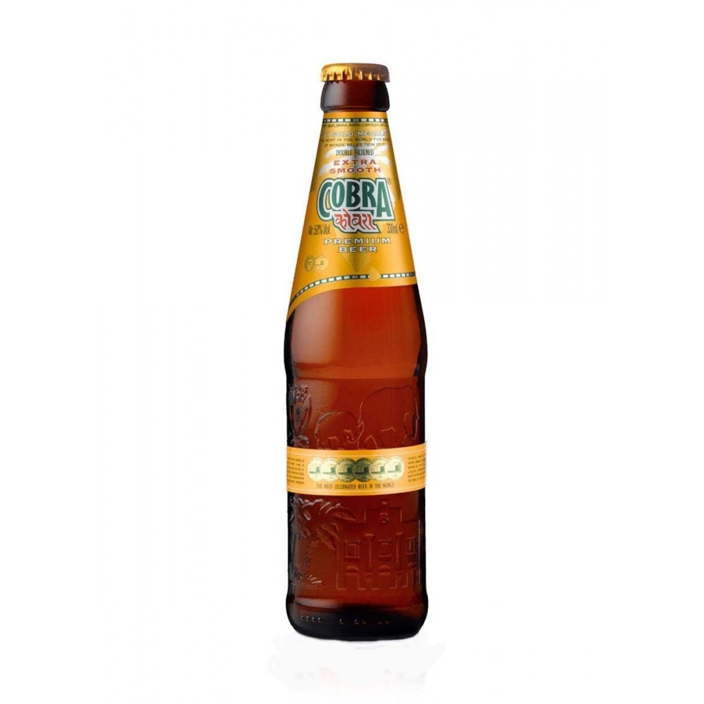 Bere blonda Cobra, 4.8% alc., 0.33L, India