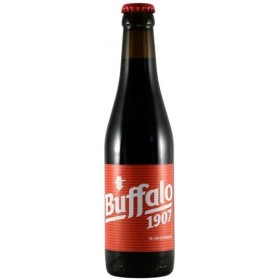 Black beer unfiltered Buffalo 1907, 6.5% alc., 0.33L, Belgium