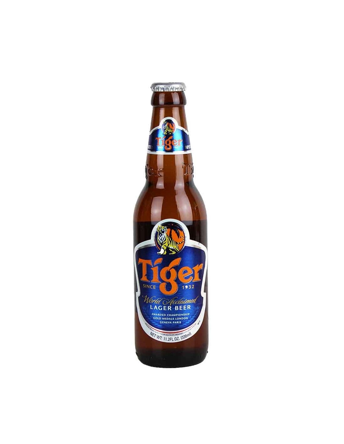 Bere blonda, filtrata Tiger, 5% alc., 0.44L, Belgia