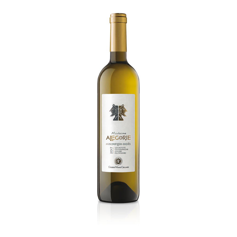 Vin alb sec, Moschofilero, Allegorie, 0.75L, 12% alc., Grecia 0.75L