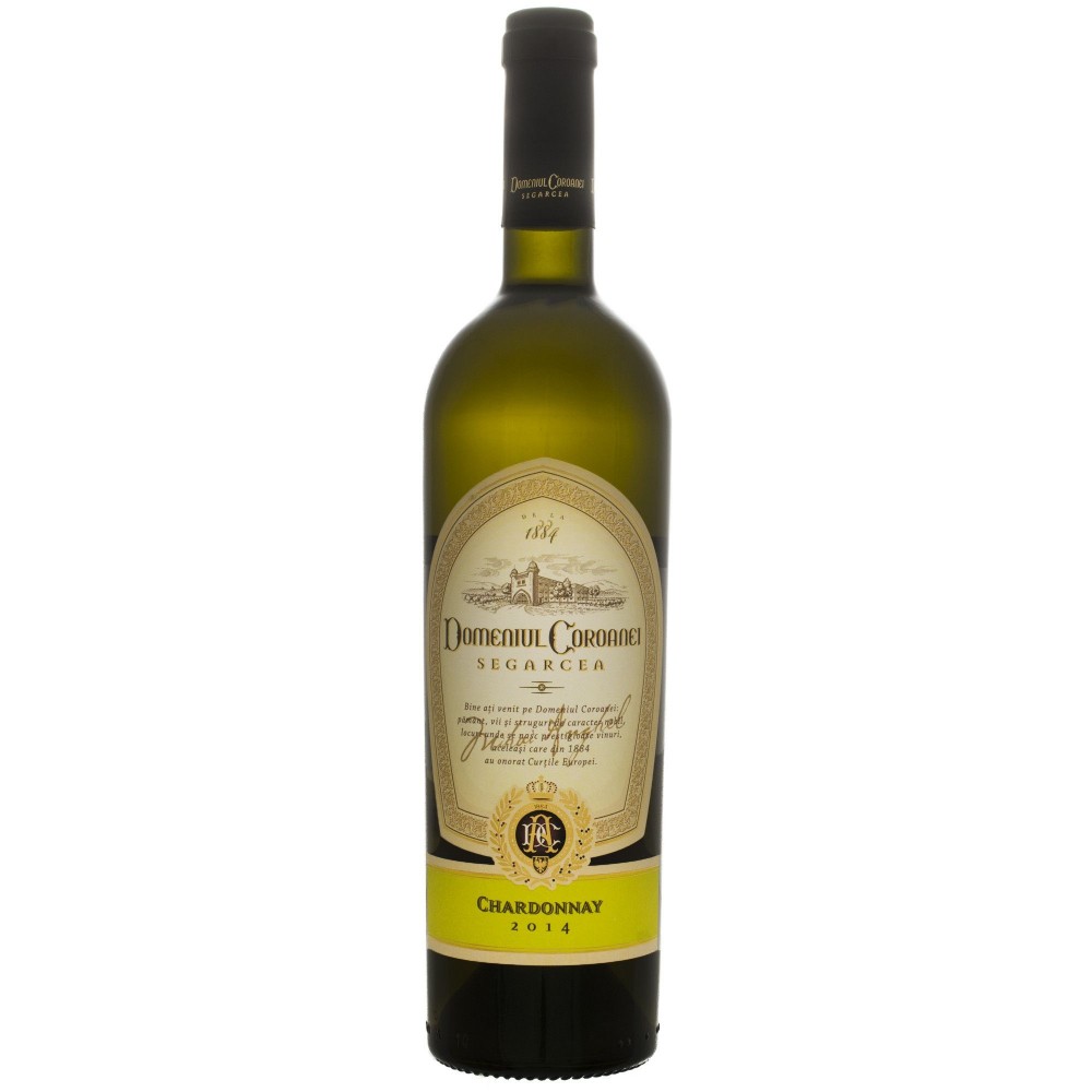 Vin alb sec, Chardonnay, Domeniul Coroanei Segarcea, 0.75L, 13% alc., Romania