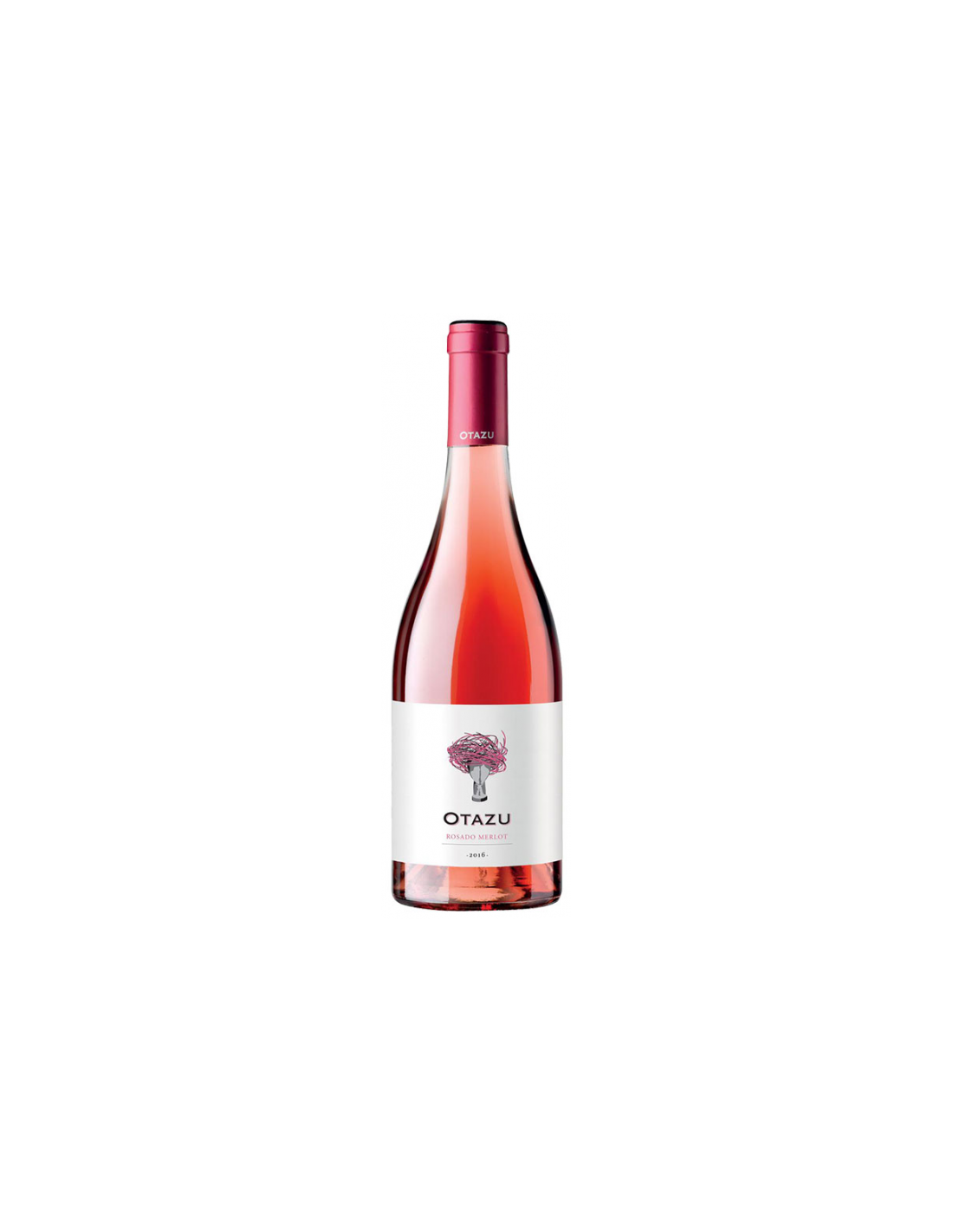 Vin roze, Rosado Merlot, Otazu, 0.75L,13.5% alc., Spania alcooldiscount.ro