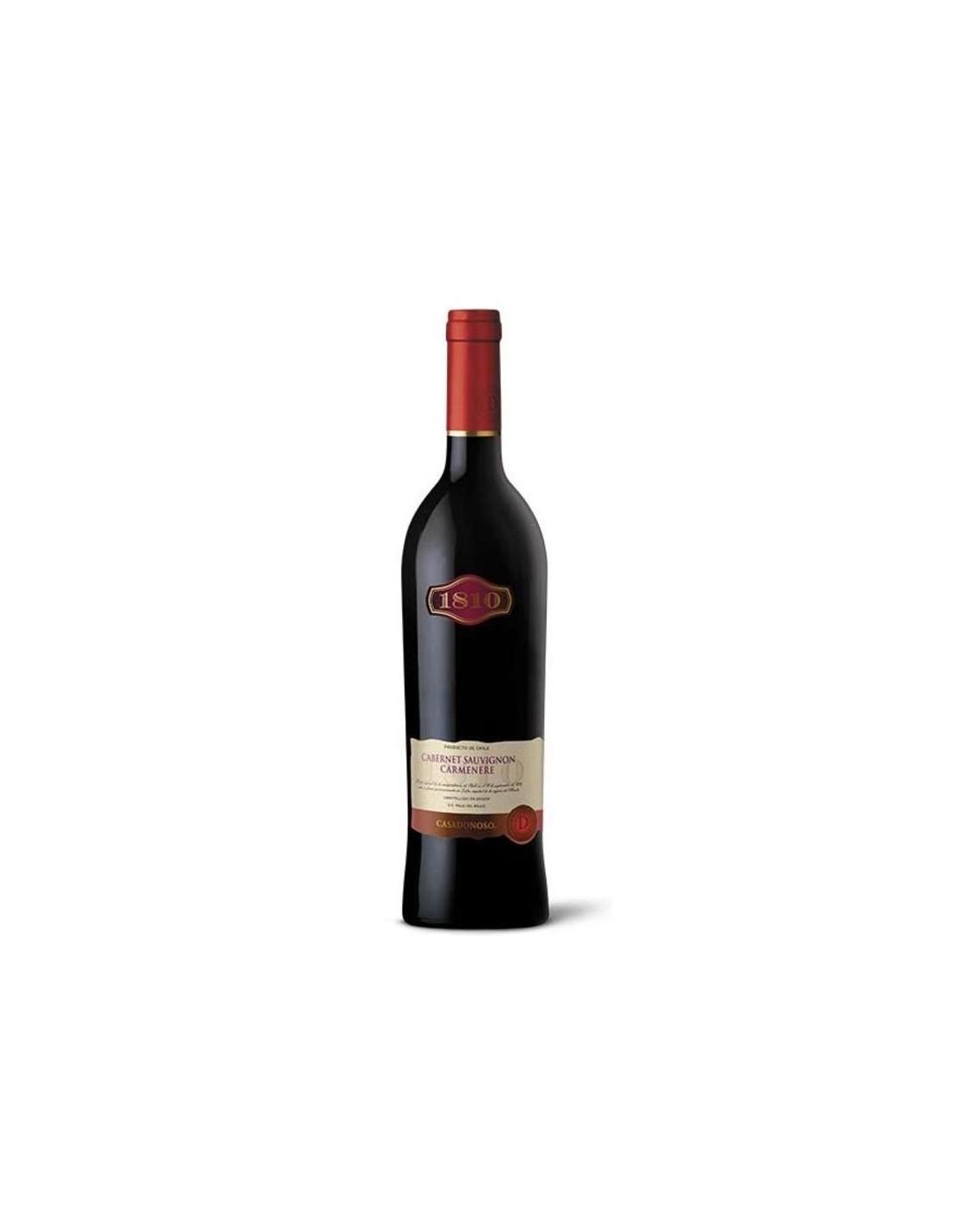 Vin rosu sec, Cabernet Sauvignon, 1810 Valle del Maule, 0.75L, 14% alc., Chile alcooldiscount.ro
