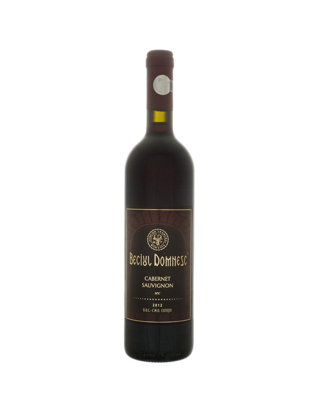 Vin rosu sec, Cabernet Sauvignon, Beciul Domnesc Cotesti, 0.75L, 12% alc., Republica Moldova alcooldiscount.ro