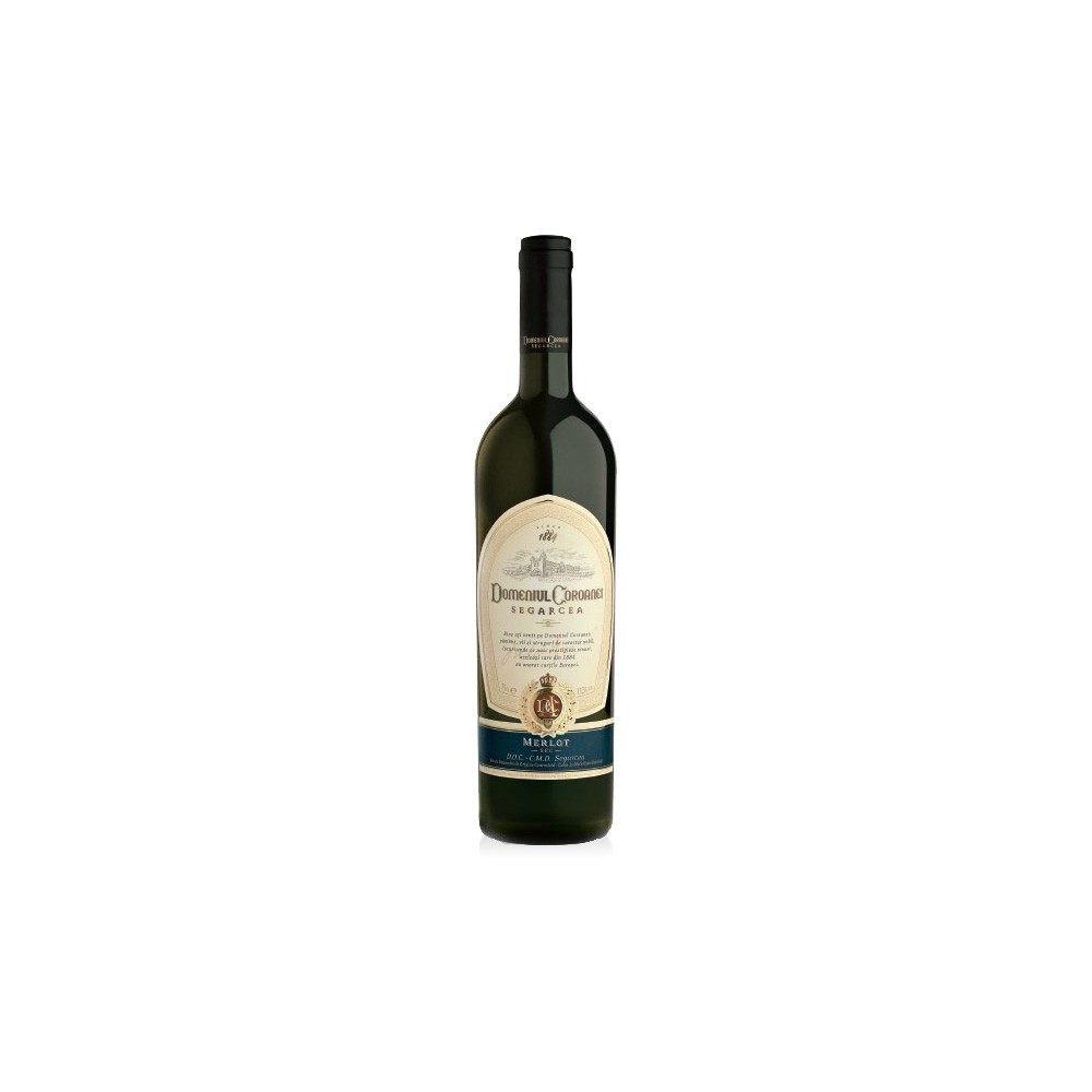 Vin rosu sec, Merlot, Domeniul Coroanei Segarcea, 0.75L, 14.5% alc., Romania