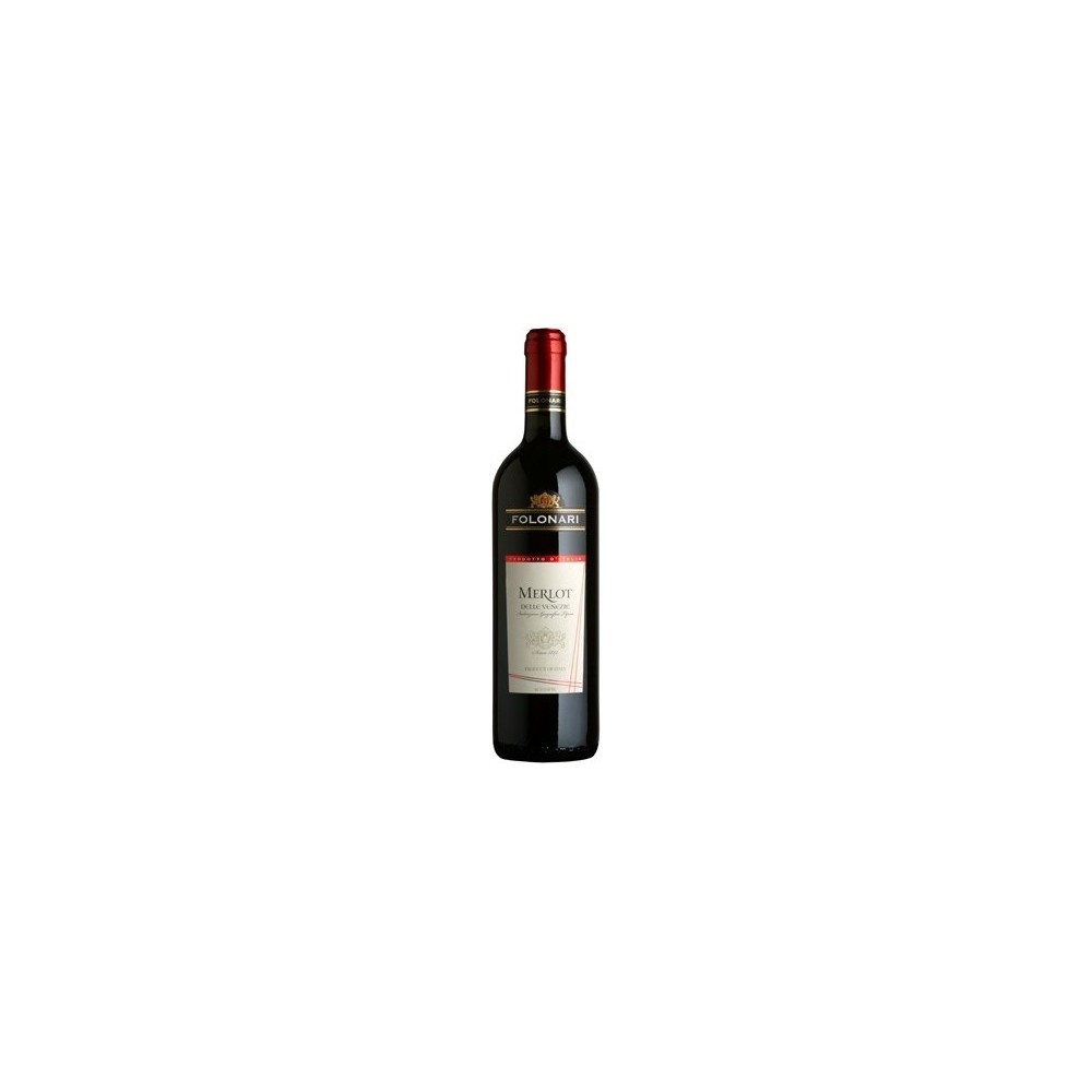 Vin rosu sec, Merlot, Folonari Delle Venezie, 0.75L, 12% alc., Italia 0.75L