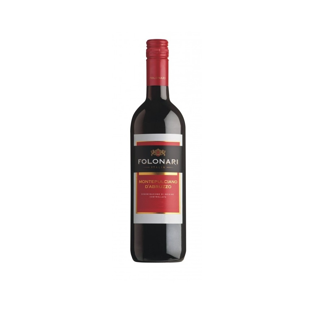 Vin rosu sec Folonari Montepulciano d'Abruzzo, 0.75L, 12.5% alc., Italia
