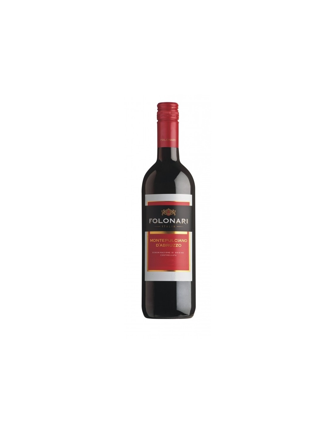 Vin rosu sec Folonari Montepulciano d’Abruzzo, 0.75L, 12.5% alc., Italia alcooldiscount.ro