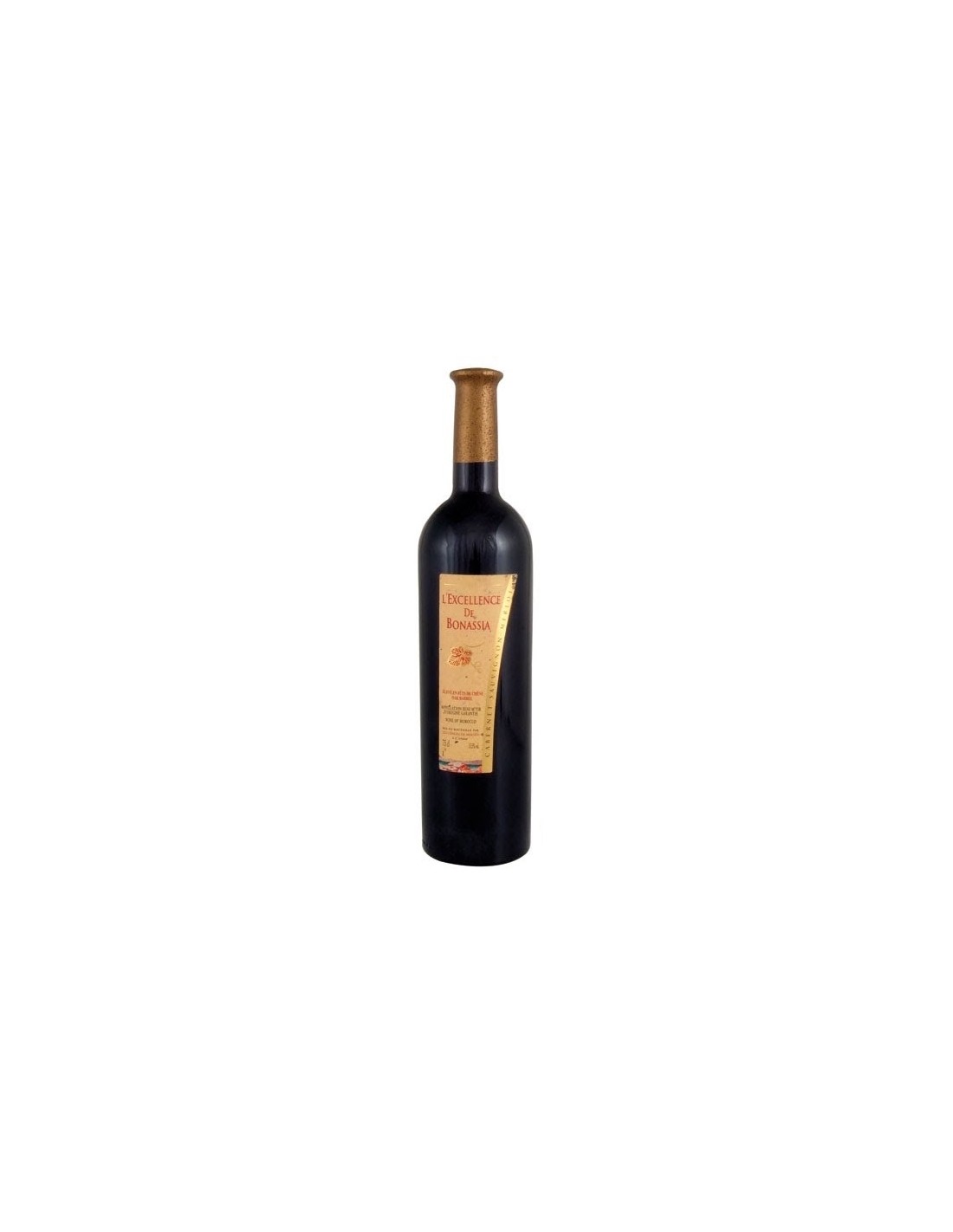 Vin rosu sec L’Excellence de Bonassia Meknès, 0.75L, 12.5% alc., Maroc alcooldiscount.ro