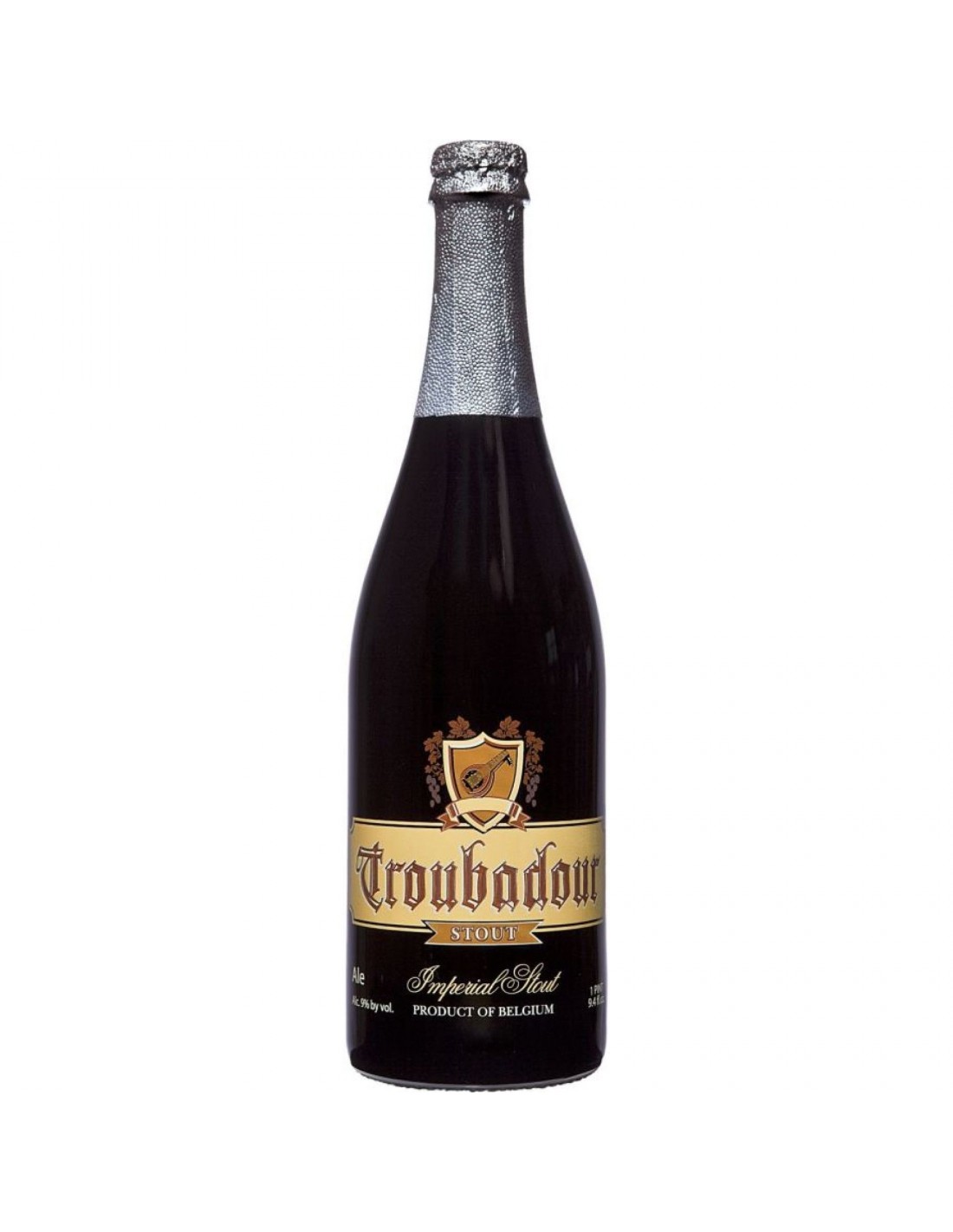 Bere neagra, nefiltrata Troubadour ImperiaL, 9% alc., 0.33L, Belgia alcooldiscount.ro