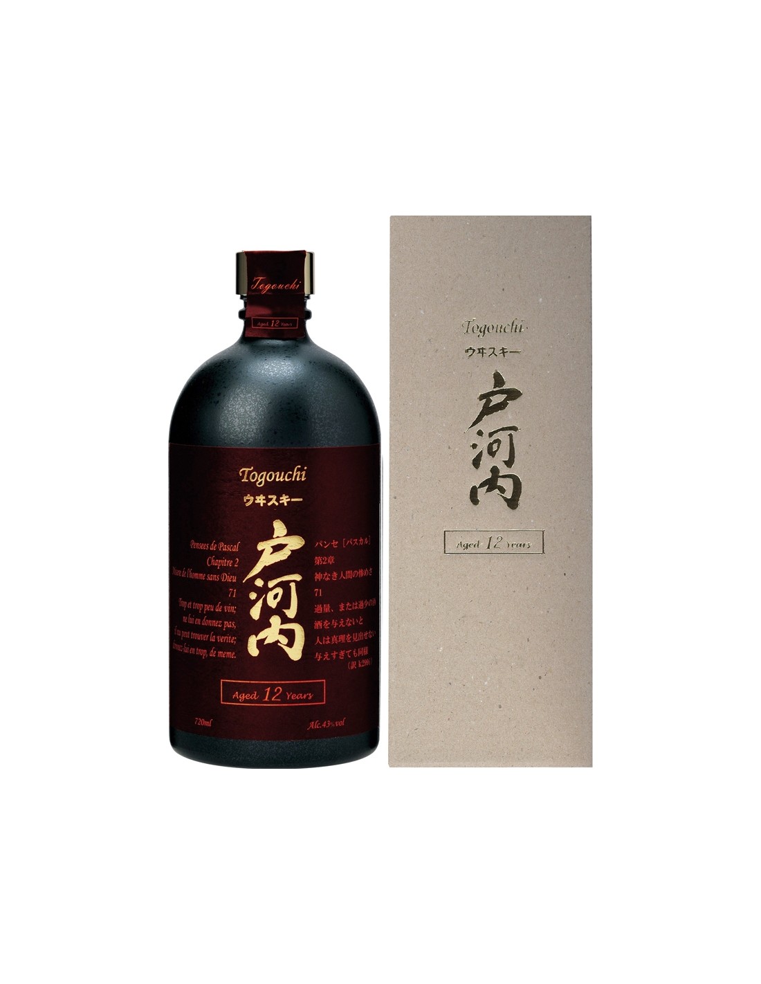 Whisky Togouchi, 40% alc., 0.7L, Japonia