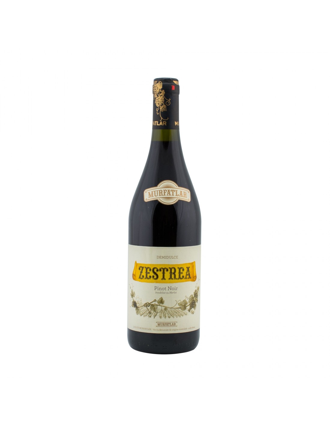 Vin rosu demidulce, Pinot Noir, Zestrea, 0.75L, 12.5% alc., Romania