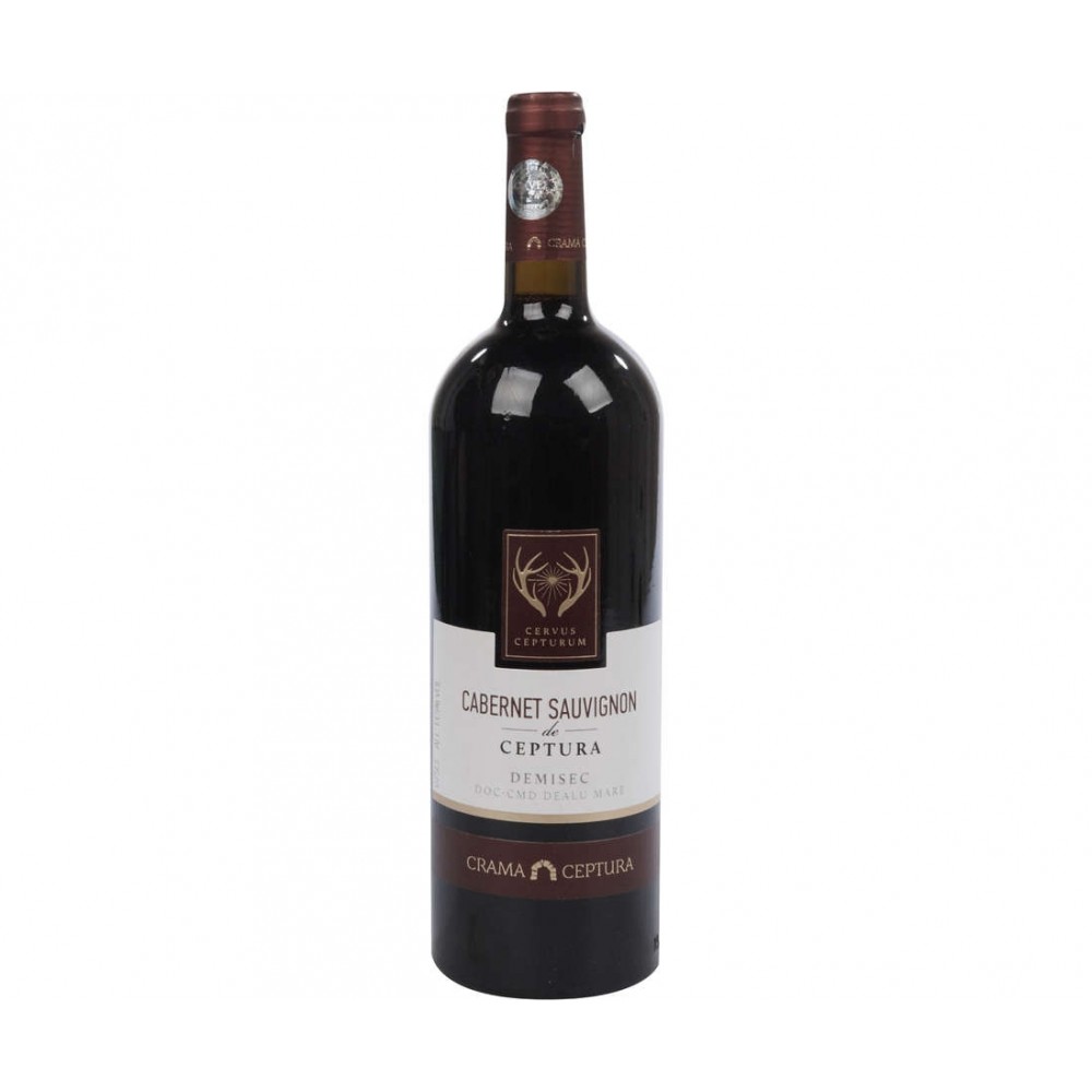 Vin rosu demisec, Cabernet Sauvignon, Ceptura Dealul Mare, 0.75L, 13.5% alc., Romania