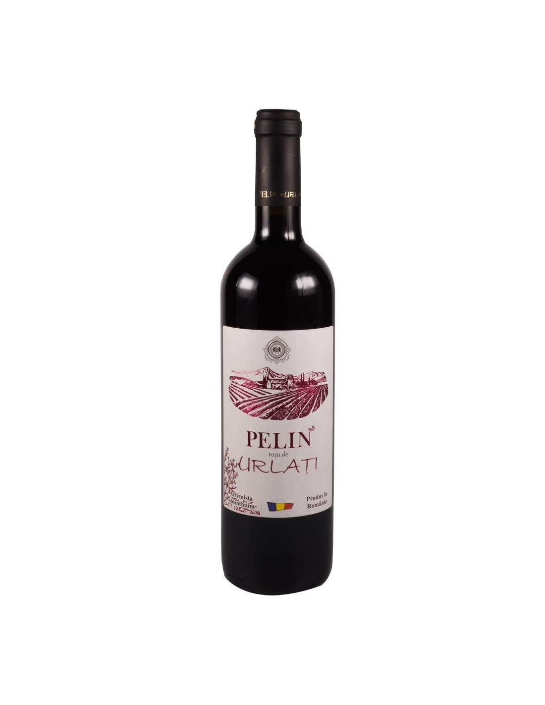 Vin rosu demisec, Pelin Dealu Mare, 0.75L, 12.5% alc., Romania