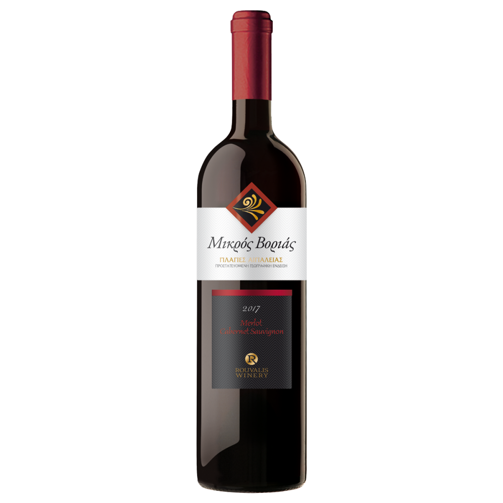 Vin rosu sec, Cabernet Sauvignon - Merlot, Mikros Peloponnese, 0.75L, 13% alc.,Grecia