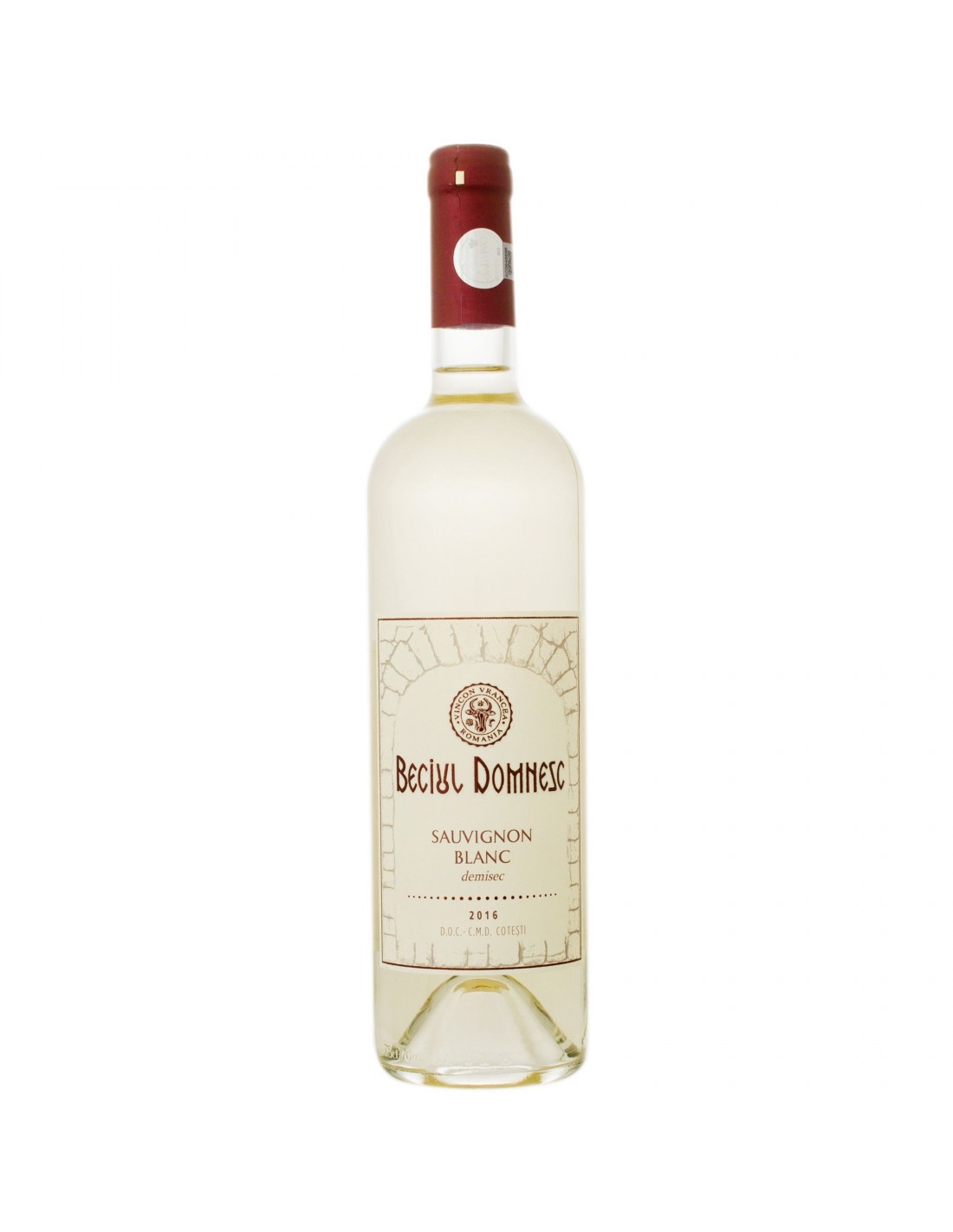 Vin alb demisec, Sauvignon Blanc, Beciul Domnesc Cotesti, 0.75L, 14% alc., Romania alcooldiscount.ro