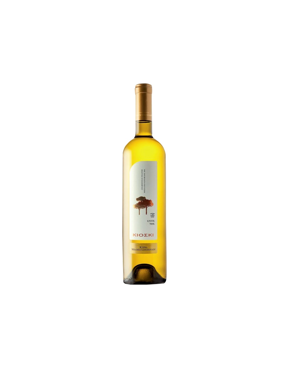 Vin alb sec Kioski Si Of Vertiskos Thessaloniki, 0.75L, 11.5% alc., Grecia alcooldiscount.ro