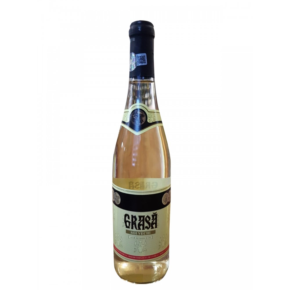 Vin alb demidulce Soi Vechi, Grasa, 0.75L, 12% alc., Romania 0.75L