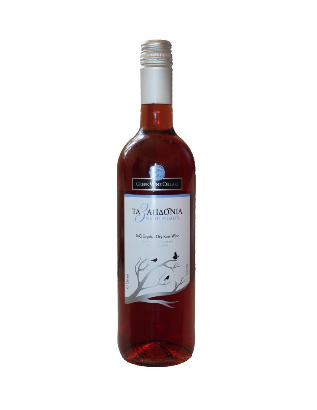 Vin roze Sec, 3 Nightingales Nemea, 0.75L, Grecia