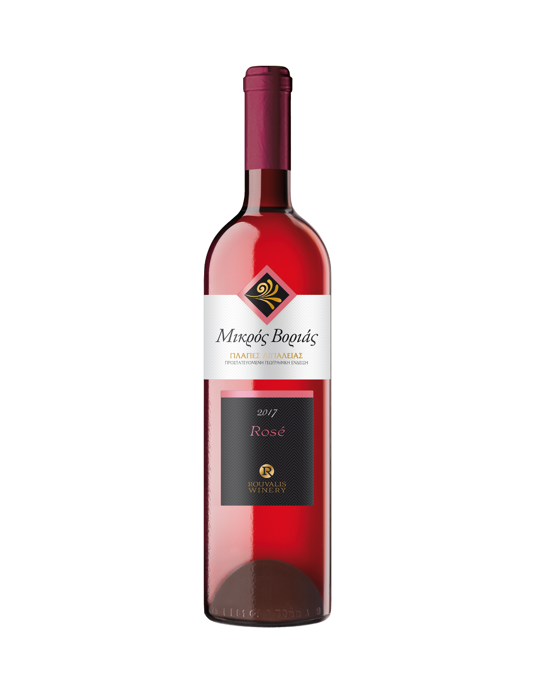 Vin roze sec, Syrah, Mikros Vorias Peloponnese, 13% alc., 0.75L, Grecia alcooldiscount.ro