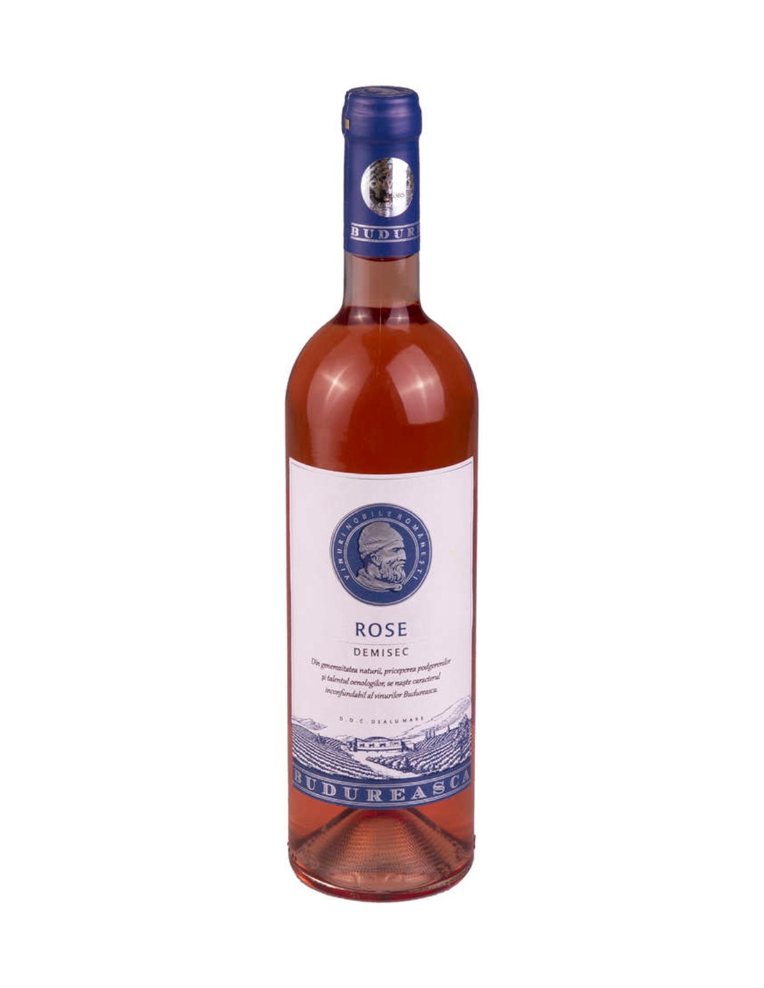 Vin roze demisec, Budureasca Dealu Mare, 0.75L, 13.5% alc., Romania alcooldiscount.ro