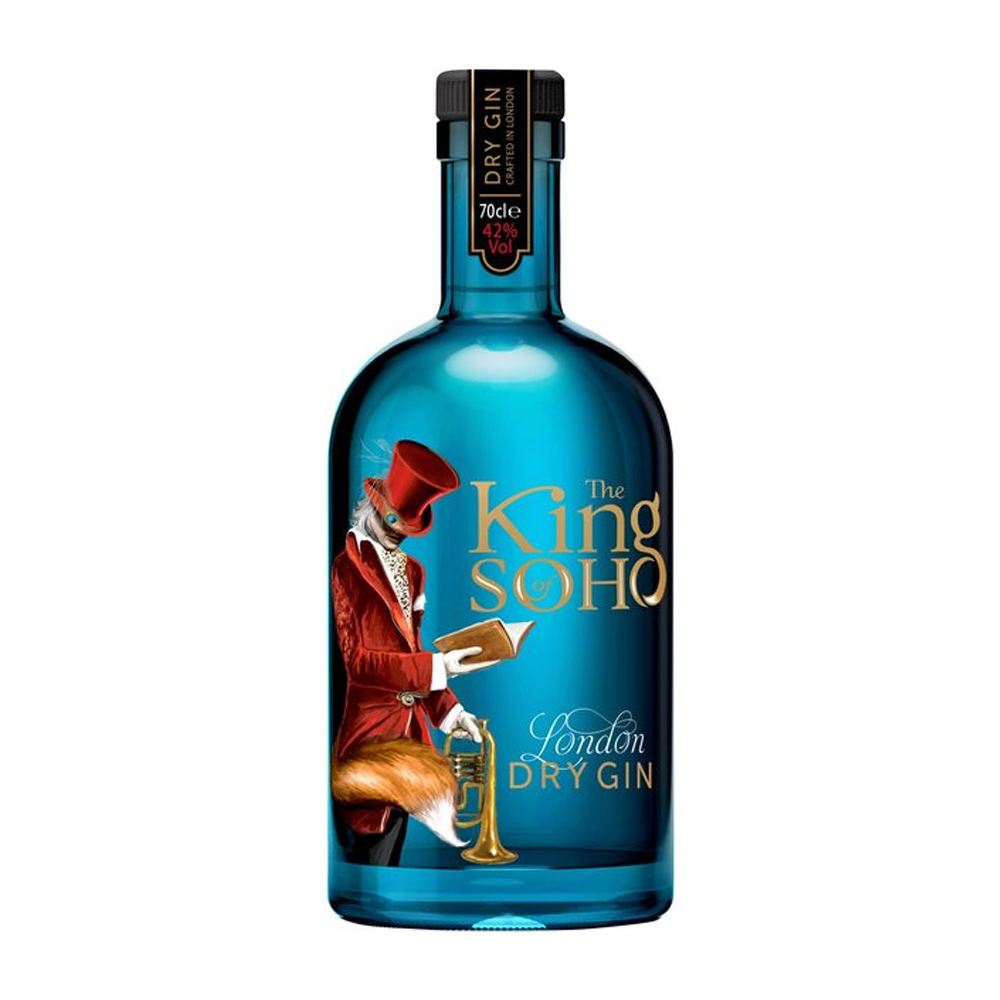 Gin King Of Soho, 42% alc., 0.7L, Marea Britanie 0.7L