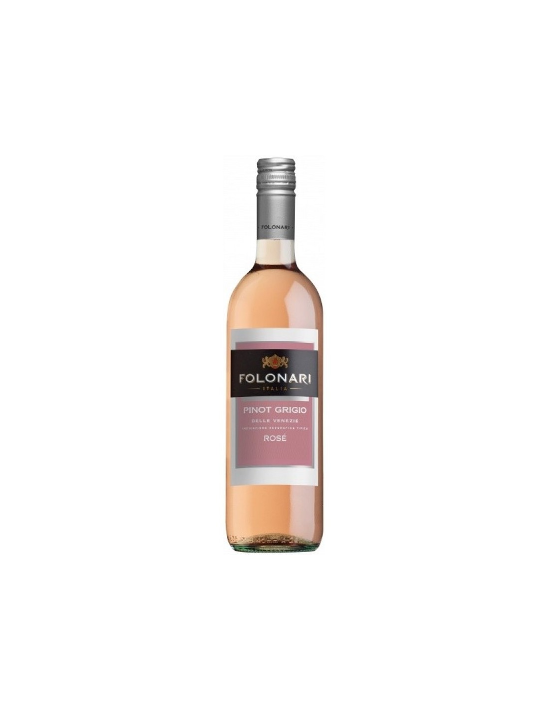 Vin roze sec, Pinot Grigio, Folonari Provincia di Pavia, 0.75L, 12% alc., Italia alcooldiscount.ro
