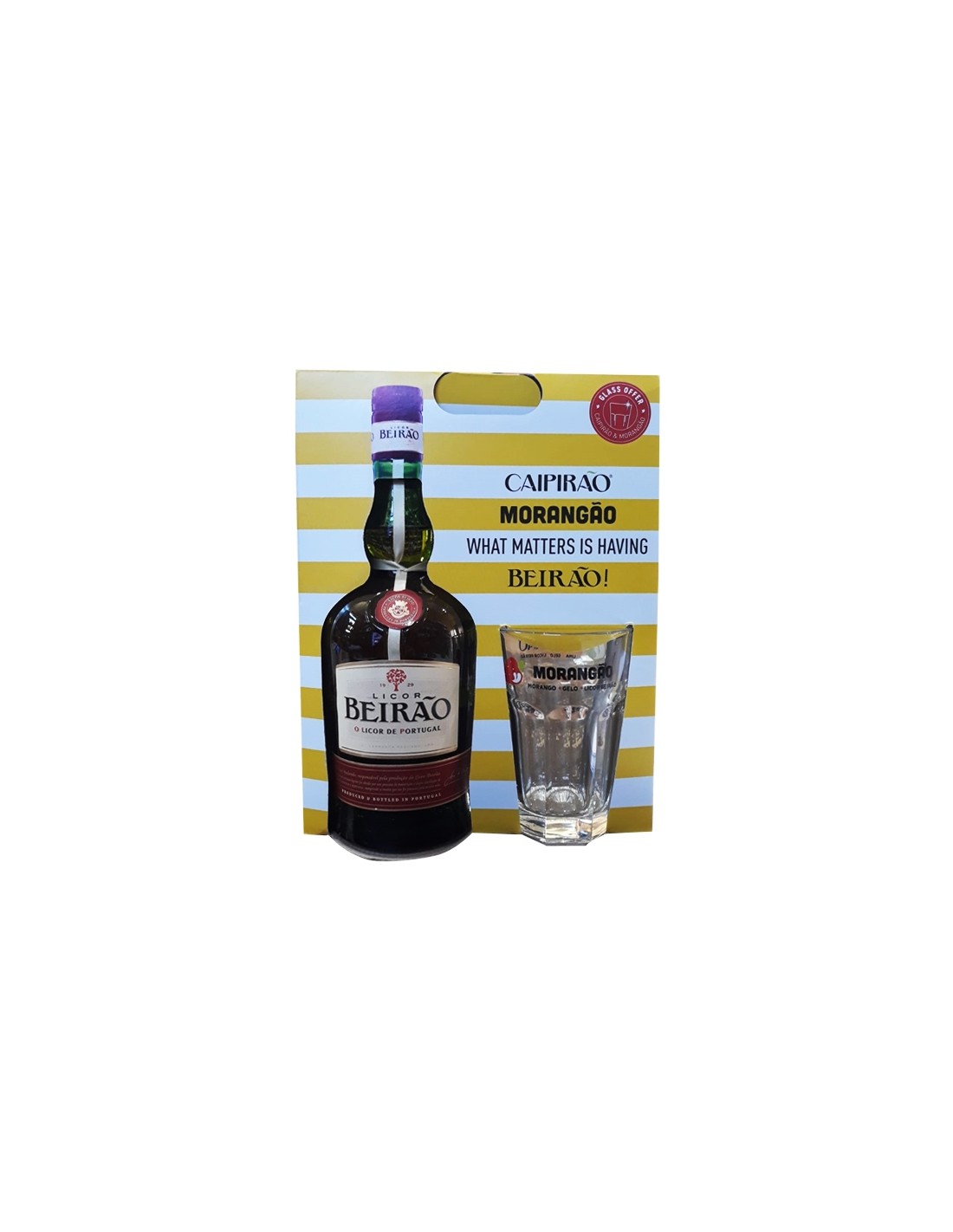 Lichior Beirao + 1 pahar 22% alc., 0.7L, Portugalia alcooldiscount.ro