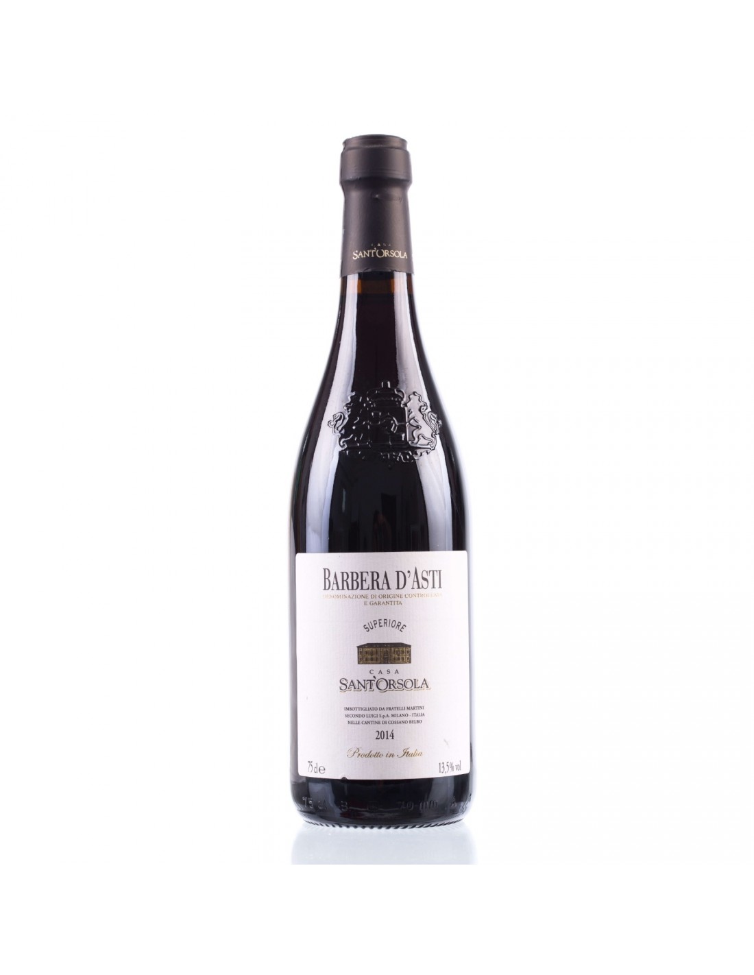 Vin rosu sec Barbera, Casa Sant'Orsola, 13.5% alc., 0.75L., Italia