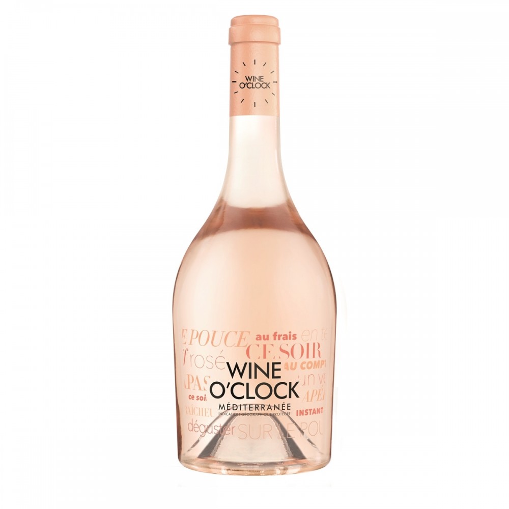 Vin roze Wine O’Clock Mediterranee, 0.75L, 12.5% alc., Franta 0.75L