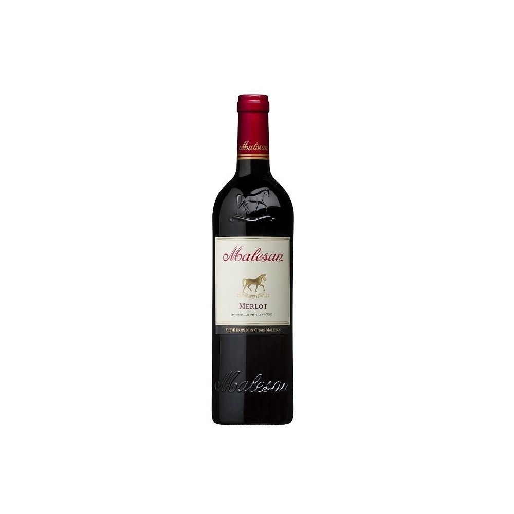 Vin rosu sec, Merlot, Malesan Bordeaux, 0.75L, 12.5% alc., Franta 0.75L