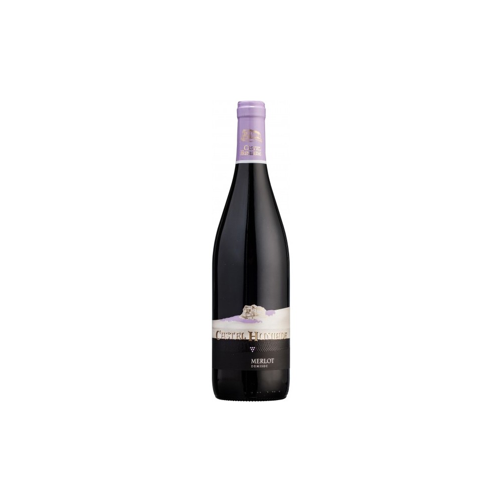 Vin rosu demisec, Merlot, Castel Huniade Recas, 0.75L, 12.5% alc., Romania 0.75L