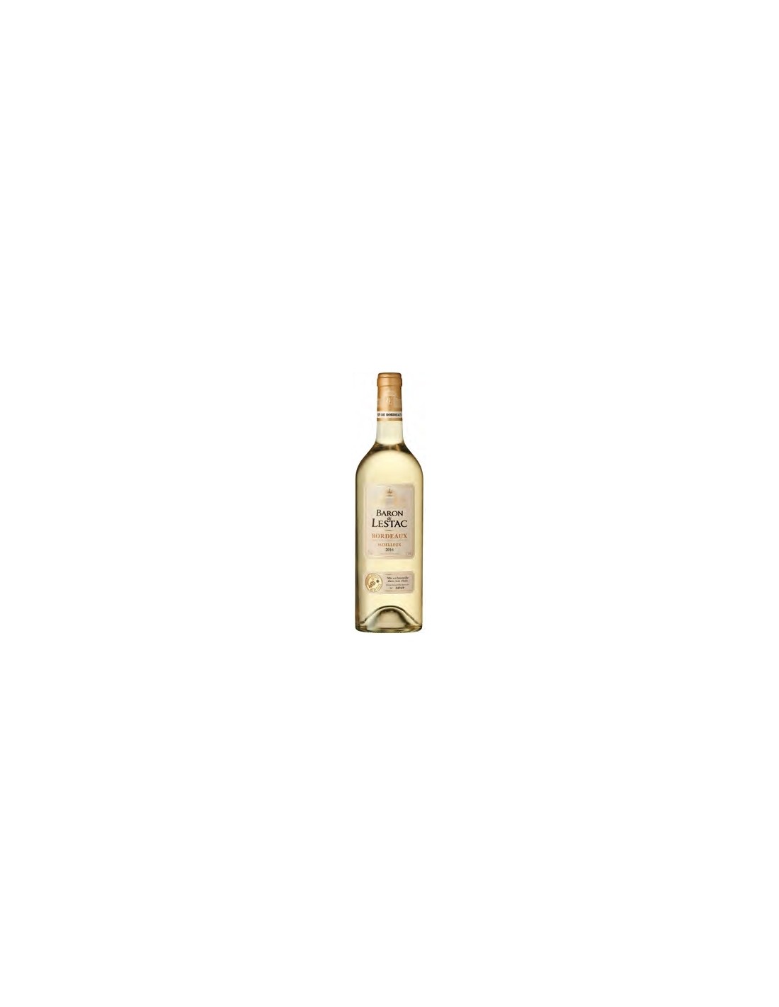 Vin alb demidulce, Moelleux, Baron de Lestac Bordeaux, 0.75L, 12.5% alc., Franta alcooldiscount.ro