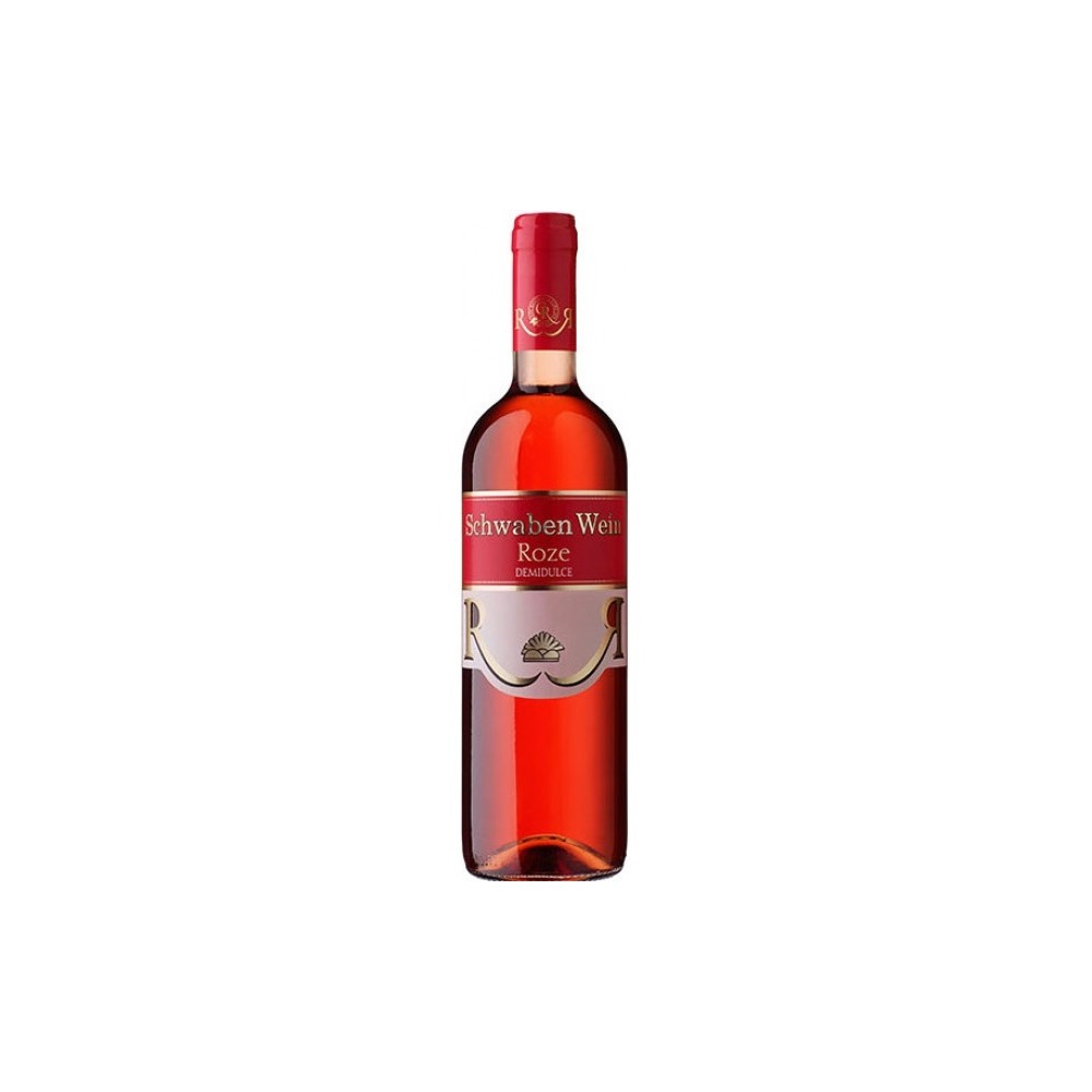 vin roze demidulce schwaben wein recas 075l 125 alc romania Vin Rose Schwaben Demisec