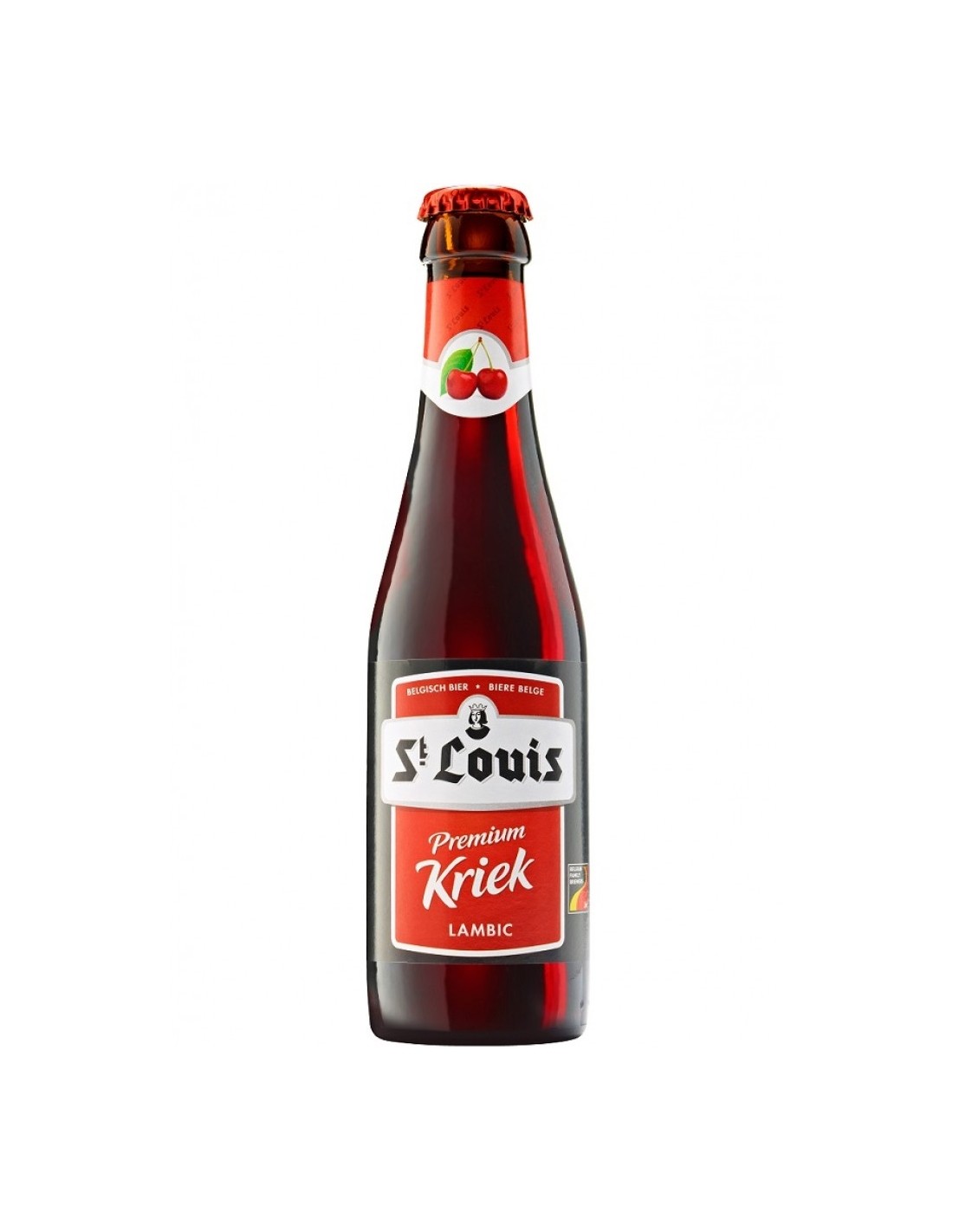 Bere rosie, filtrata St.Louis Premium Kriek, 3.2% alc., 0.25L, Belgia alcooldiscount.ro