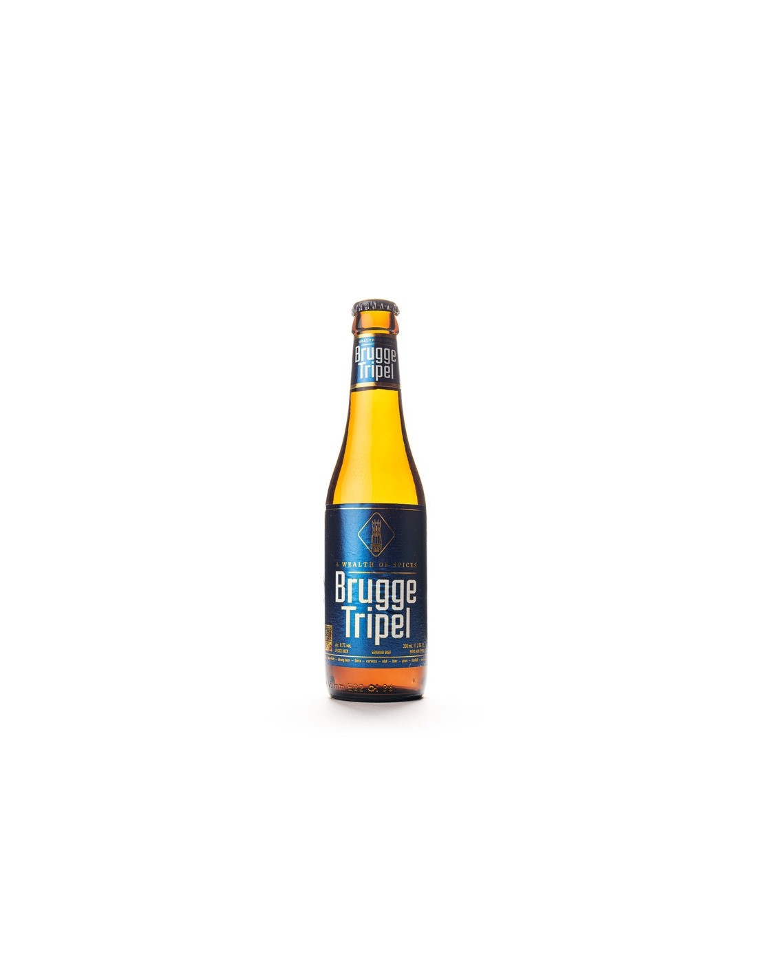 Bere blonda Brugge, 8.7% alc., 0.33L, Belgia alcooldiscount.ro