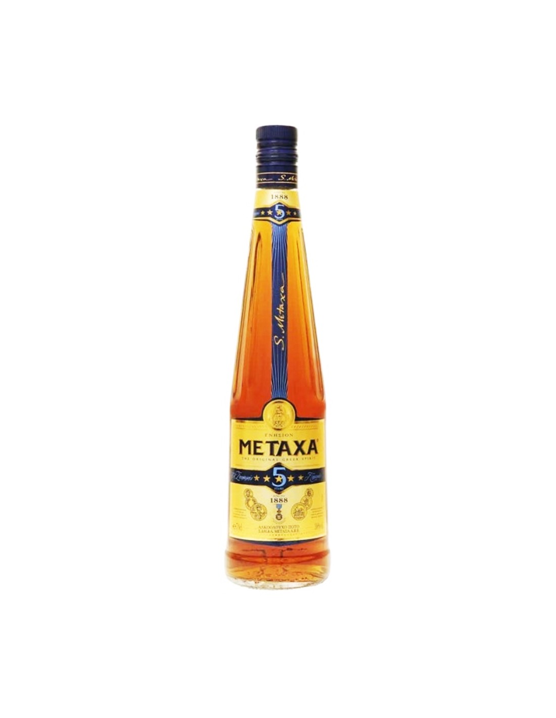 Brandy Metaxa 5*, 38% alc., 0.7L, Grecia alcooldiscount.ro
