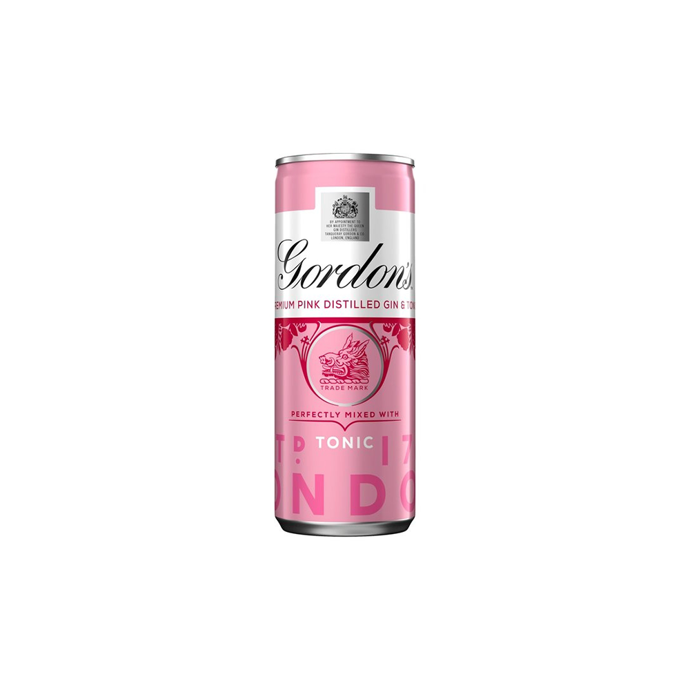 Cocktail Gordon\'s Premium Pink & Tonic, 6.4% alc., 0.25L