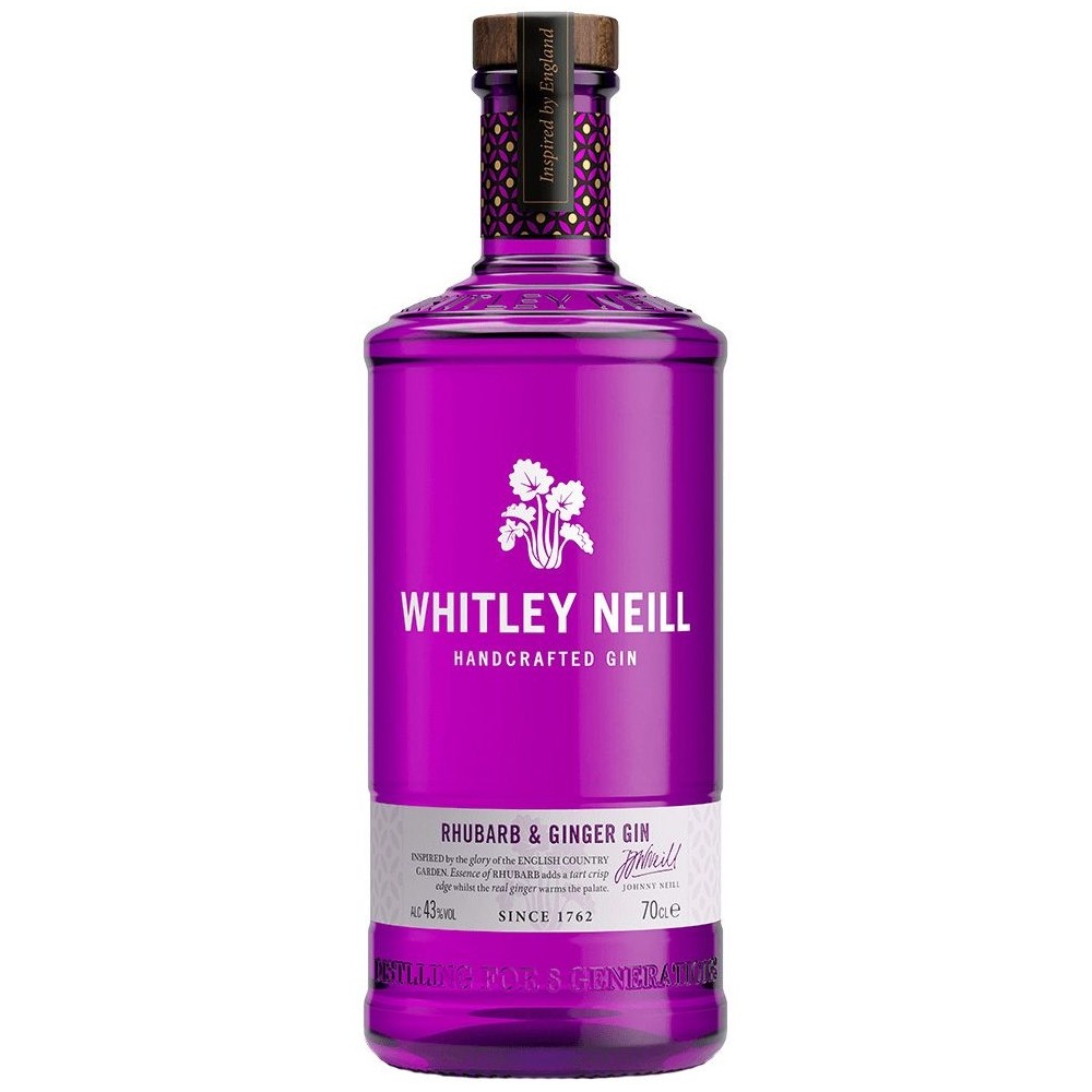 Gin Whitley Neill Rhubarb & Ginger, 43% alc., 0.7L, Anglia 0.7L