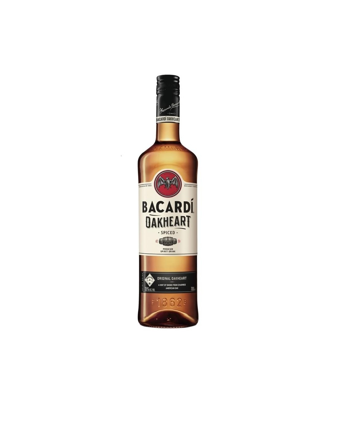 Rom Bacardi Oakheart, 35% alc., 1L, Cuba alcooldiscount.ro