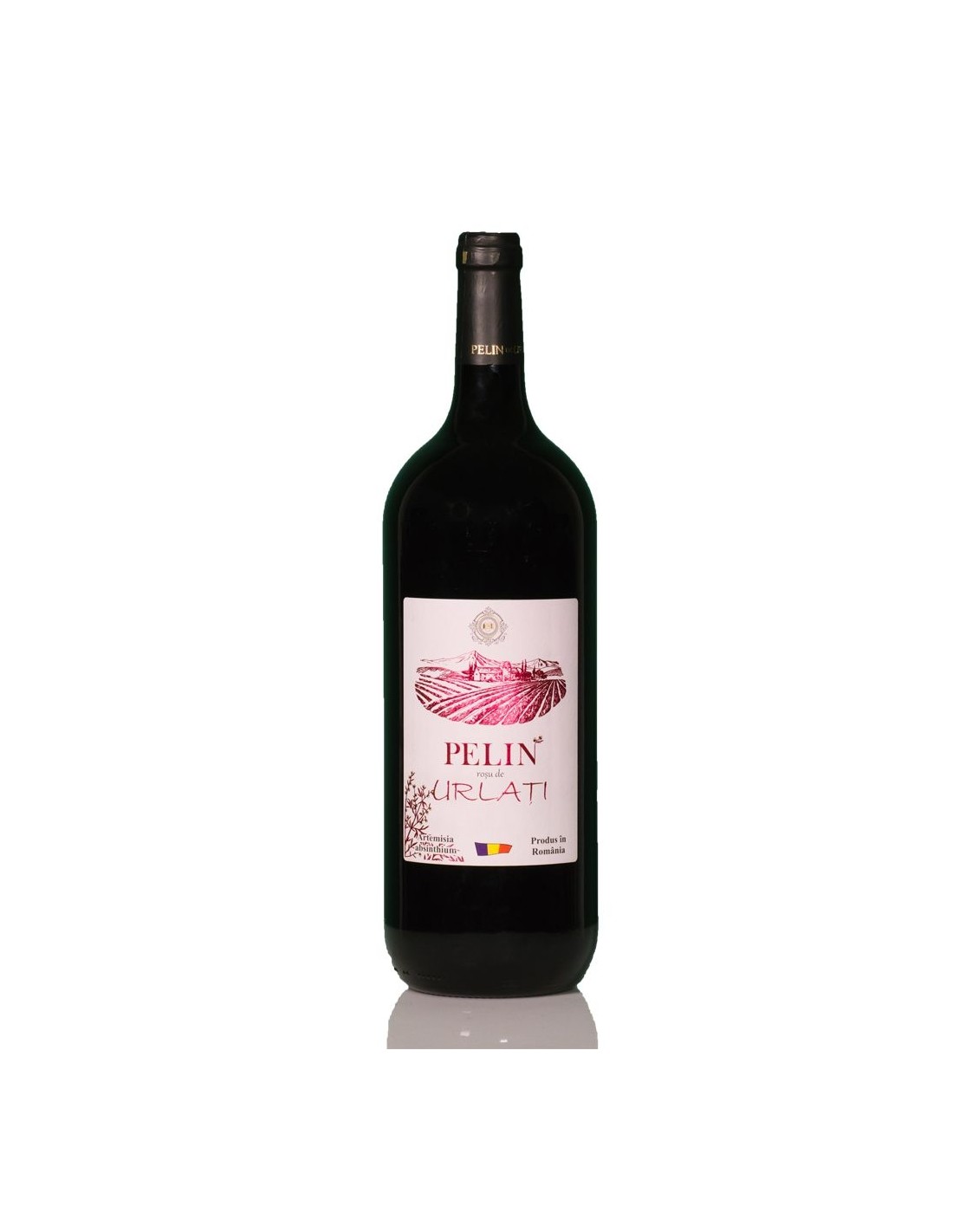 Vin rosu demisec, Pelin Dealu Mare, 1.5L, 13% alc., Romania