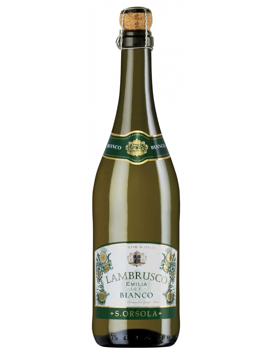 Vin alb, Lambrusco, Sant'Orsola Emilia-Romagna, 0.75L, 8% alc., Italia