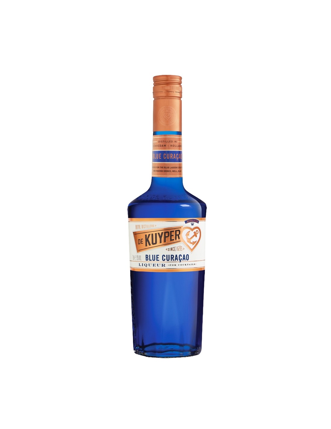 Lichior De Kuyper Blue Curacao, 20% alc., 0.7L, Olanda alcooldiscount.ro