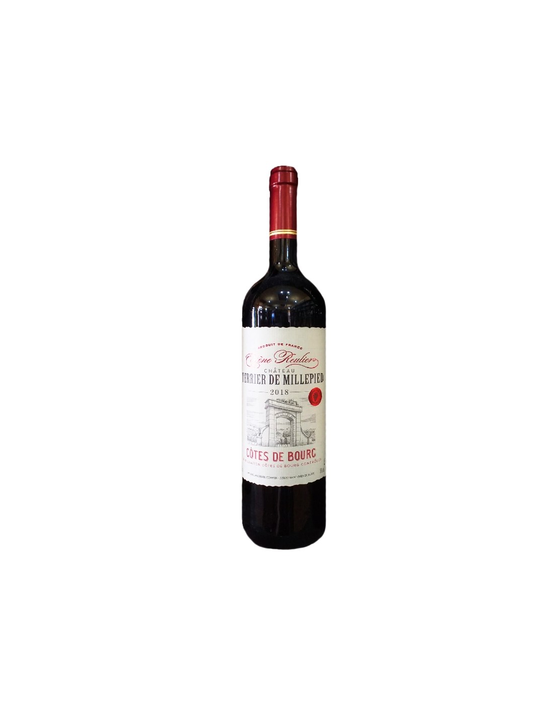 Vin rosu sec Château Terrier de Millepied Côtes de Bourg, 13% alc., 0.75L, Franta alcooldiscount.ro