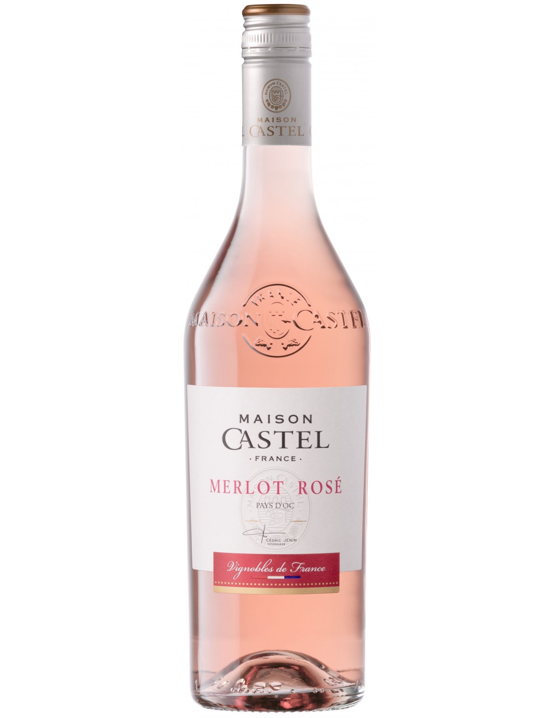 Vin roze sec, Merlot, Maison Castel Pays d'Oc, 12% alc., 0.75L, Franta