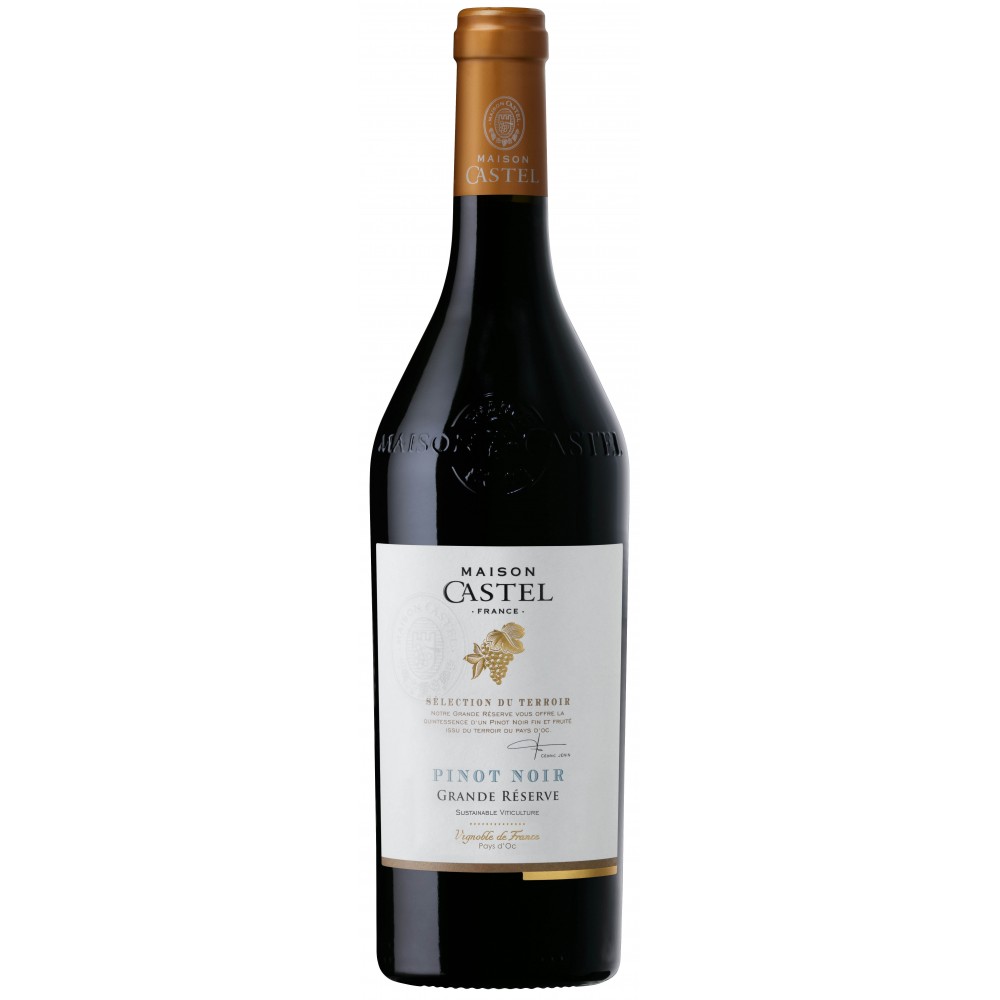Vin rosu sec, Pinot Noir, Maison Castel Grande Reserve Pays d’Oc, 0.75L, 13.5% alc., Franta 0.75L