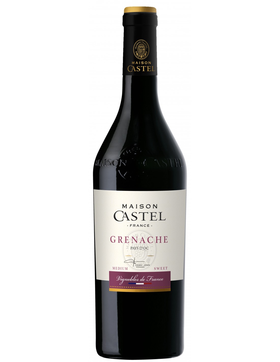 Vin rosu demidulce, Grenache, Maison Castel Pays d’Oc, 0.75L, 12.5% alc., Franta alcooldiscount.ro