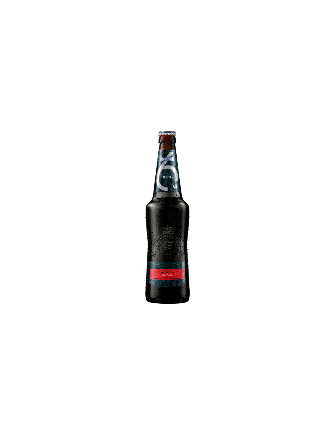 Bere neagra, filtrata Baltika 6 Porter, 7% alc., 0.47L, Rusia alcooldiscount.ro